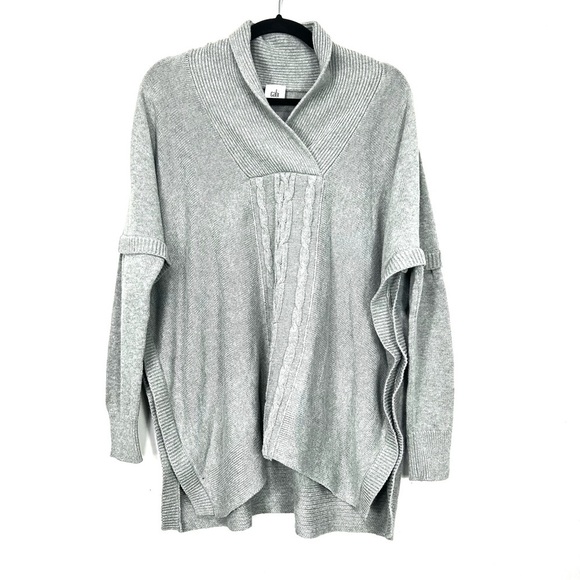 CAbi Sweaters - CABI grey oversized boxy charolette sweater R6